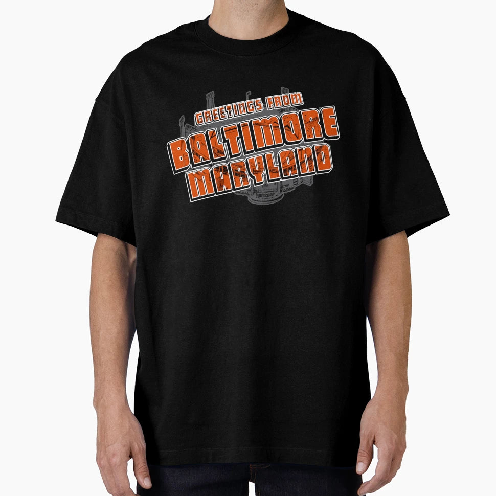 Greetings From Baltimore T-Shirt - Casual Everyday Wear Unisex - T-Shirt, Sweatshirt, Hoodie