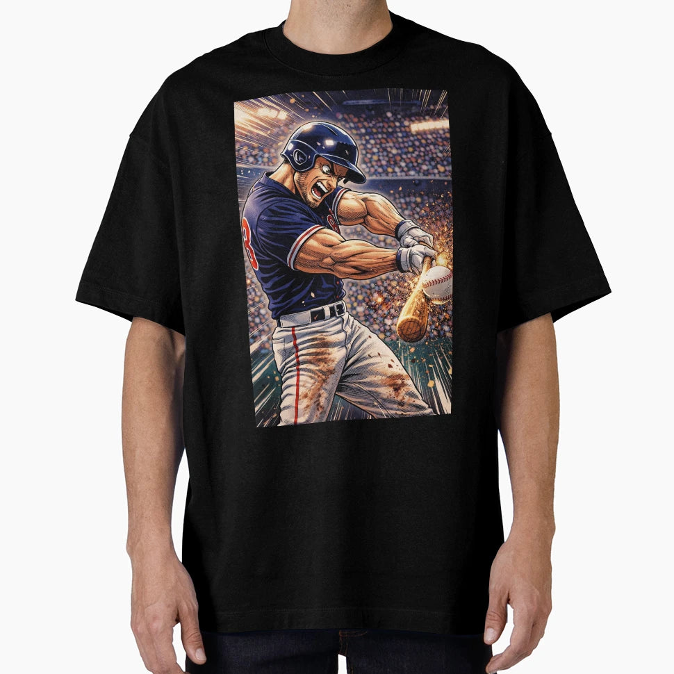 Power Swing Explosive Baseball Batter T-Shirt - Minimalist Print Men Women - T-Shirt, Sweatshirt, Hoodie