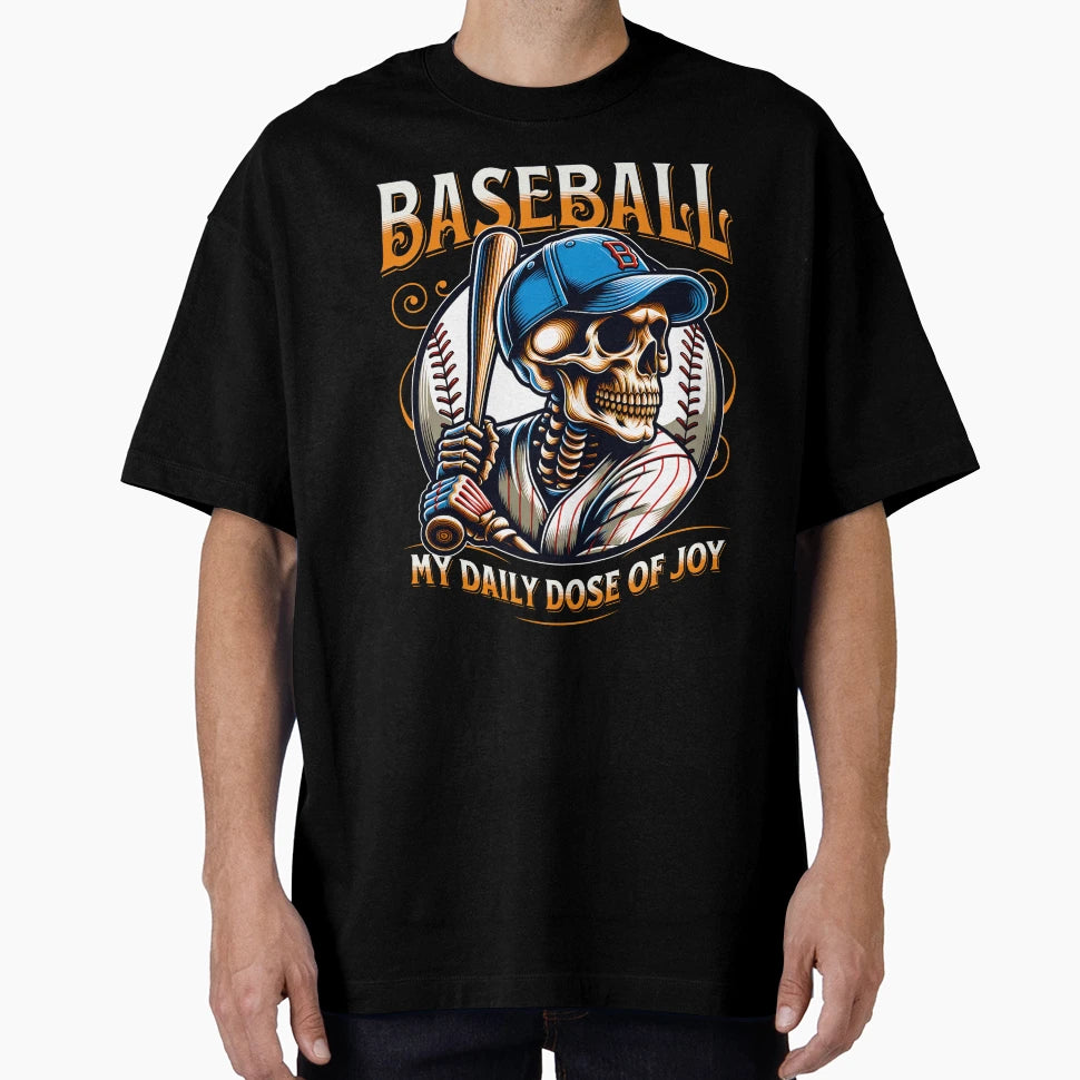 Baseball My Daily Dose Joy T-Shirt - Unique Graphic Men Women - T-Shirt, Sweatshirt, Hoodie