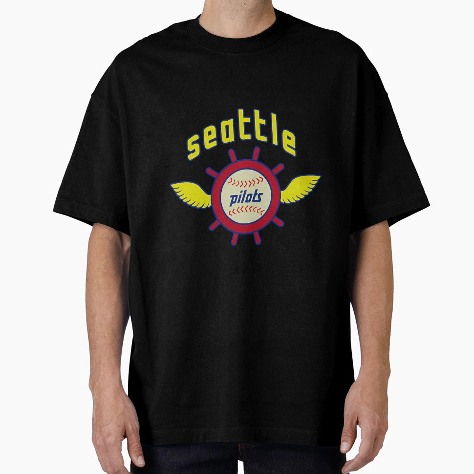 Seattle Pilots Baseball T-Shirt - Fun Novelty Design for Adults - T-Shirt, Sweatshirt, Hoodie