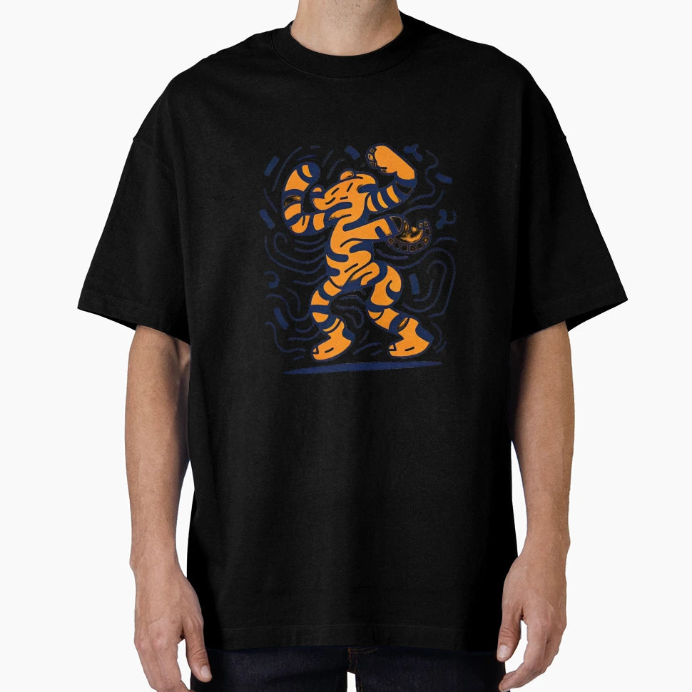 Drawing Tiger Abstract Illustrations T-Shirt - Streetwear Style for Adults - T-Shirt, Sweatshirt, Hoodie