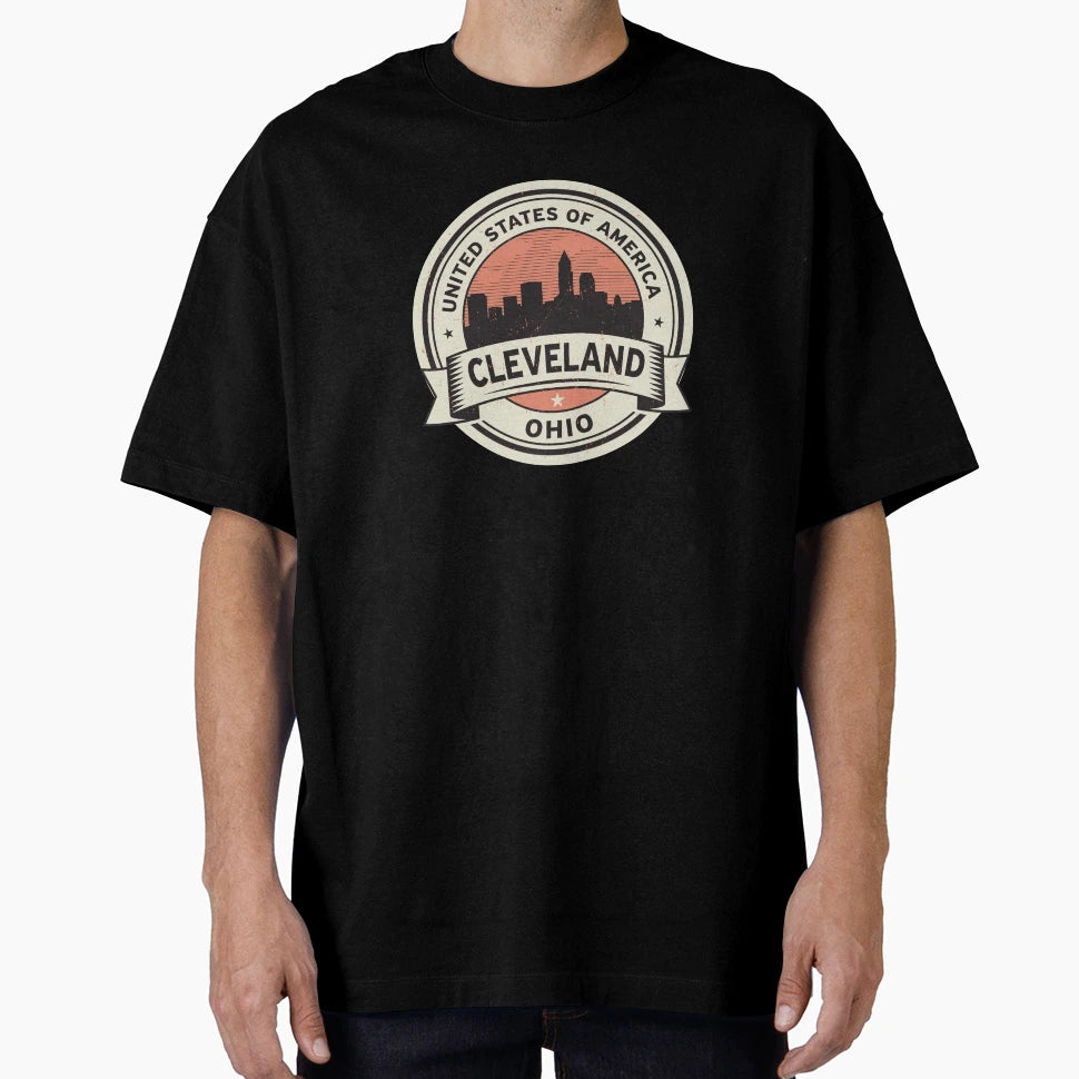 Cleveland Ohio Usa T-Shirt - Minimalist Print Unisex - T-Shirt, Sweatshirt, Hoodie