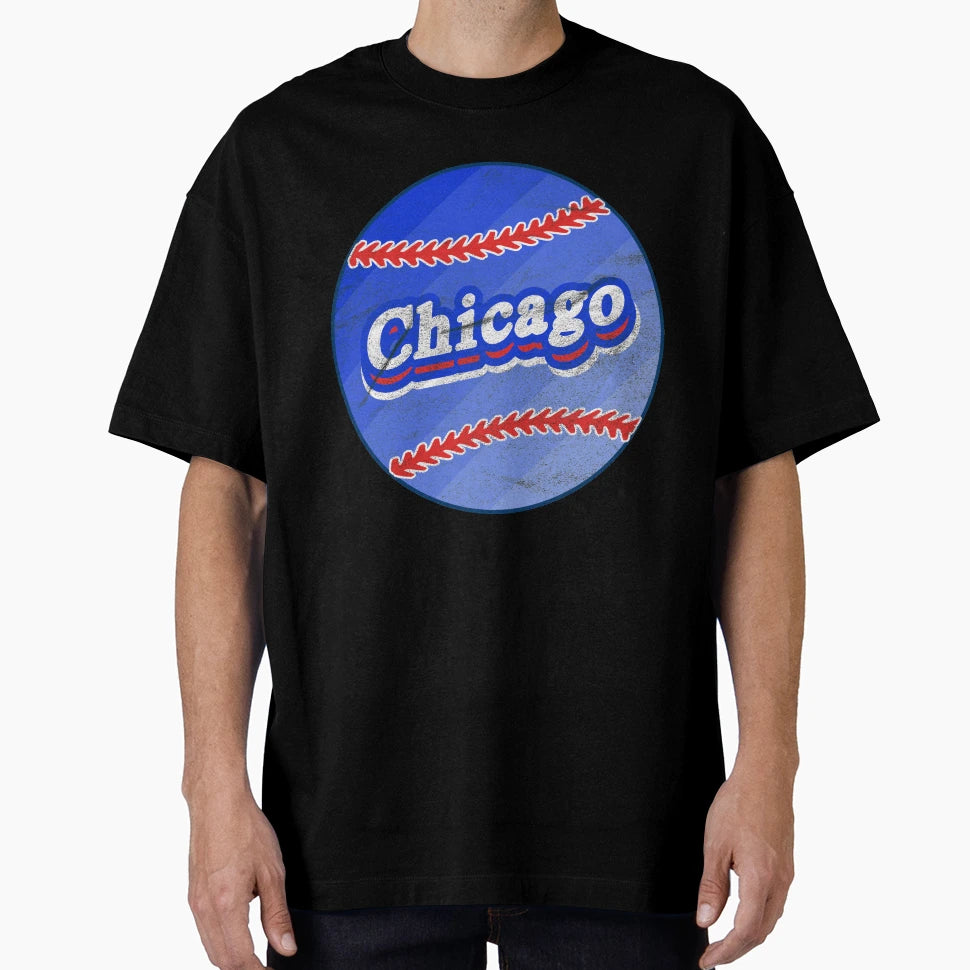 Chicago Baseball T-Shirt - Novelty Apparel for Adults - T-Shirt, Sweatshirt, Hoodie