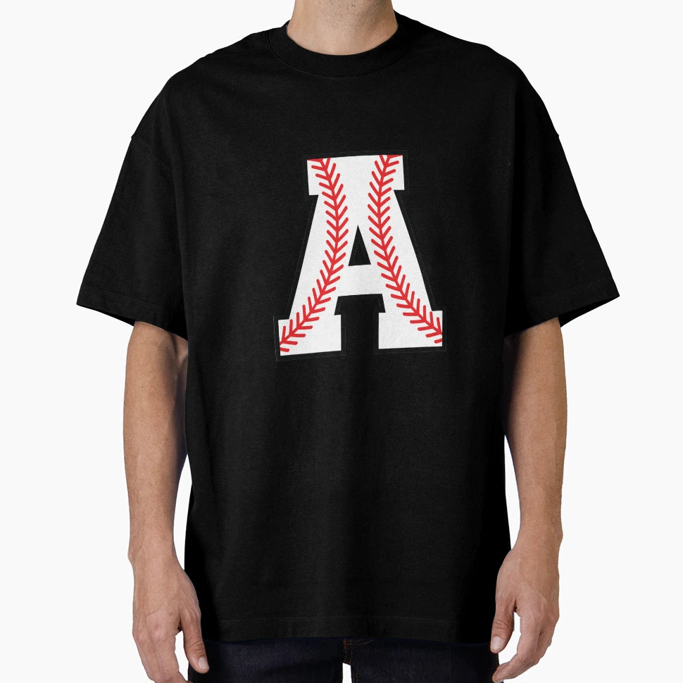 Baseball Sports Letter Alpha Monogram T-Shirt - Trendy Graphic Men Women - T-Shirt, Sweatshirt, Hoodie