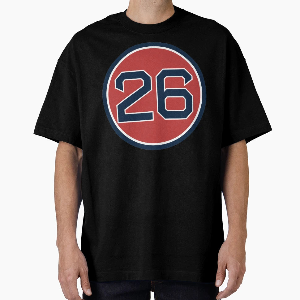 Wade Boggs 26 Jersey Number T-Shirt - Novelty Apparel for Adults - T-Shirt, Sweatshirt, Hoodie