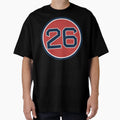 Wade Boggs 26 Jersey Number T-Shirt - Novelty Apparel for Adults - T-Shirt, Sweatshirt, Hoodie