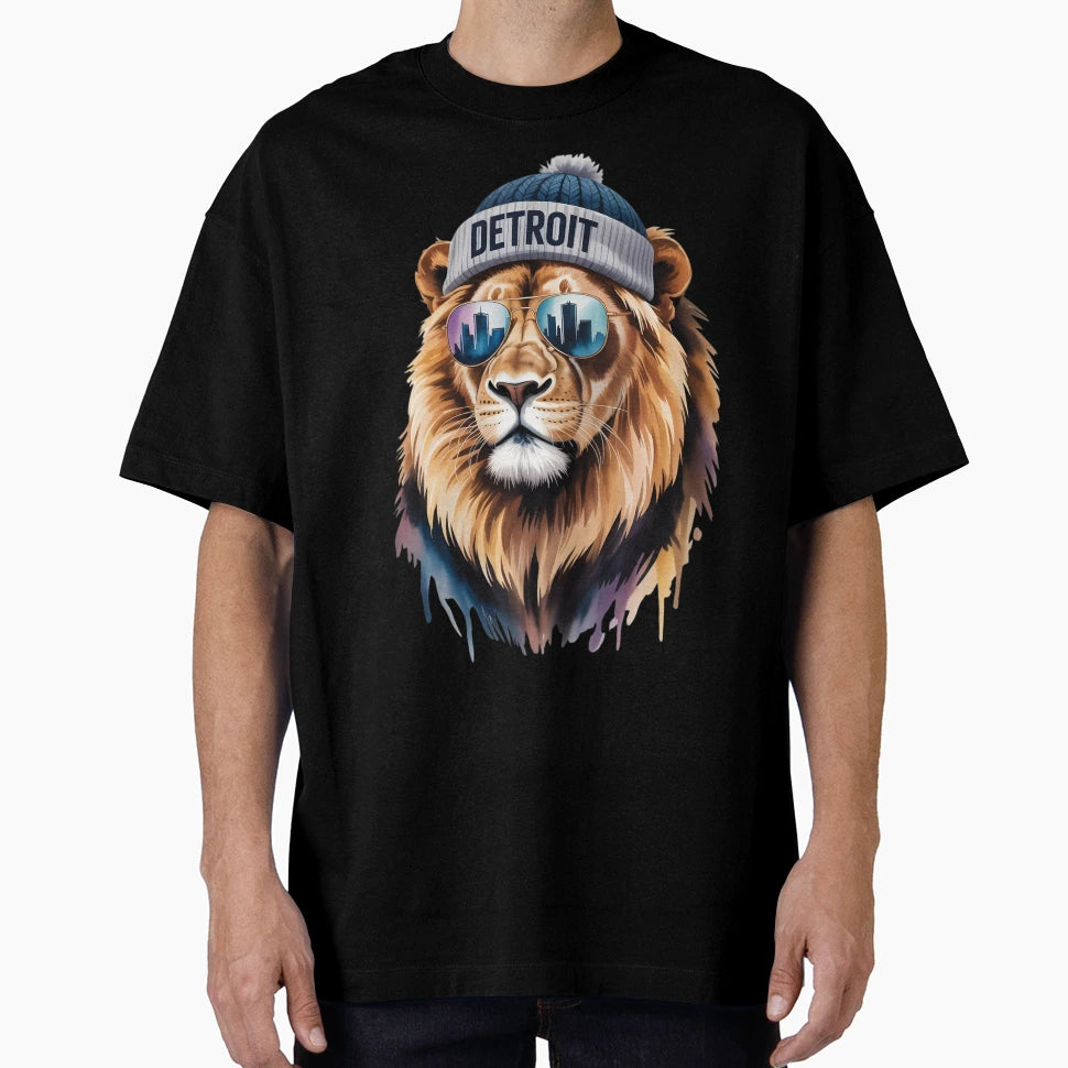 Detroit Lion T-Shirt - Novelty Apparel Men Women - T-Shirt, Sweatshirt, Hoodie