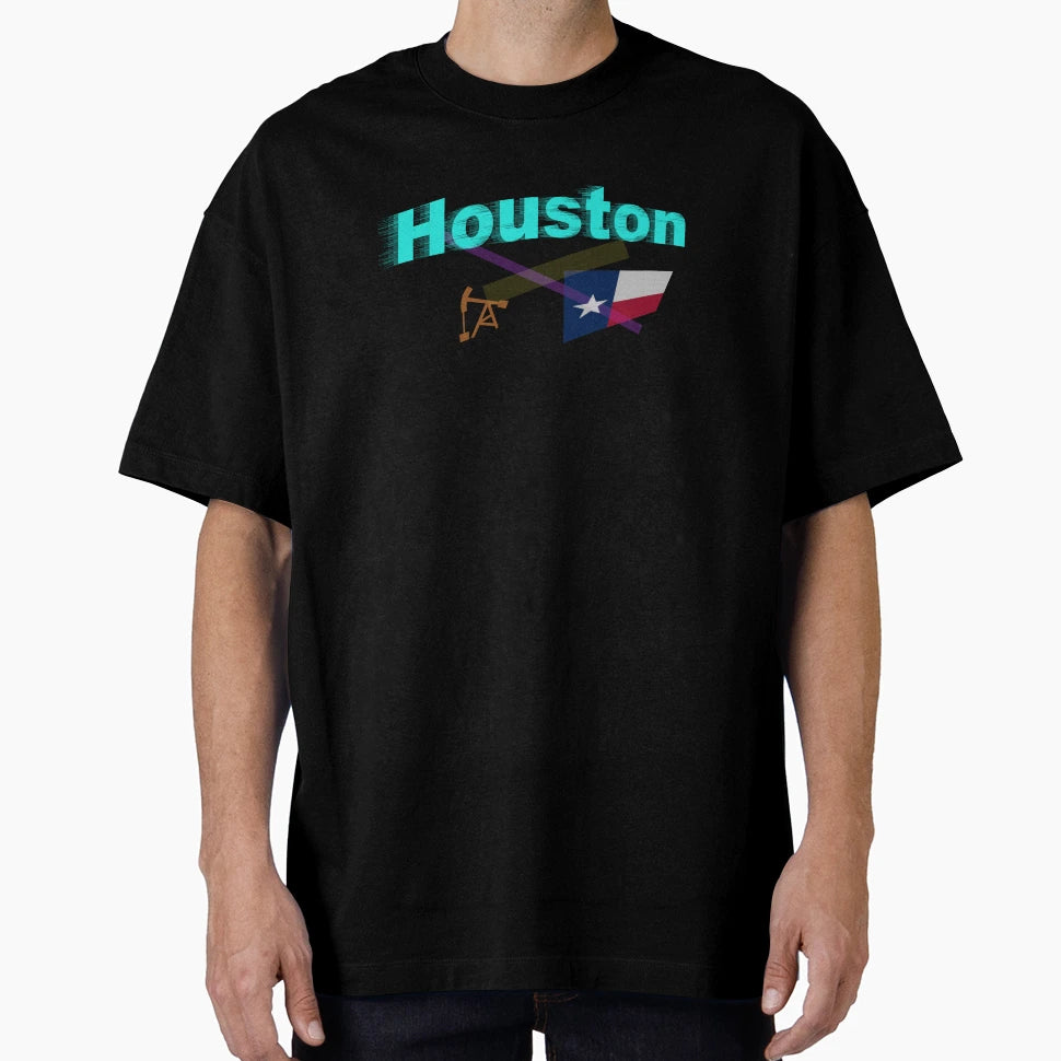 Houston Texas Abstract T-Shirt - Casual Everyday Wear for Adults - T-Shirt, Sweatshirt, Hoodie