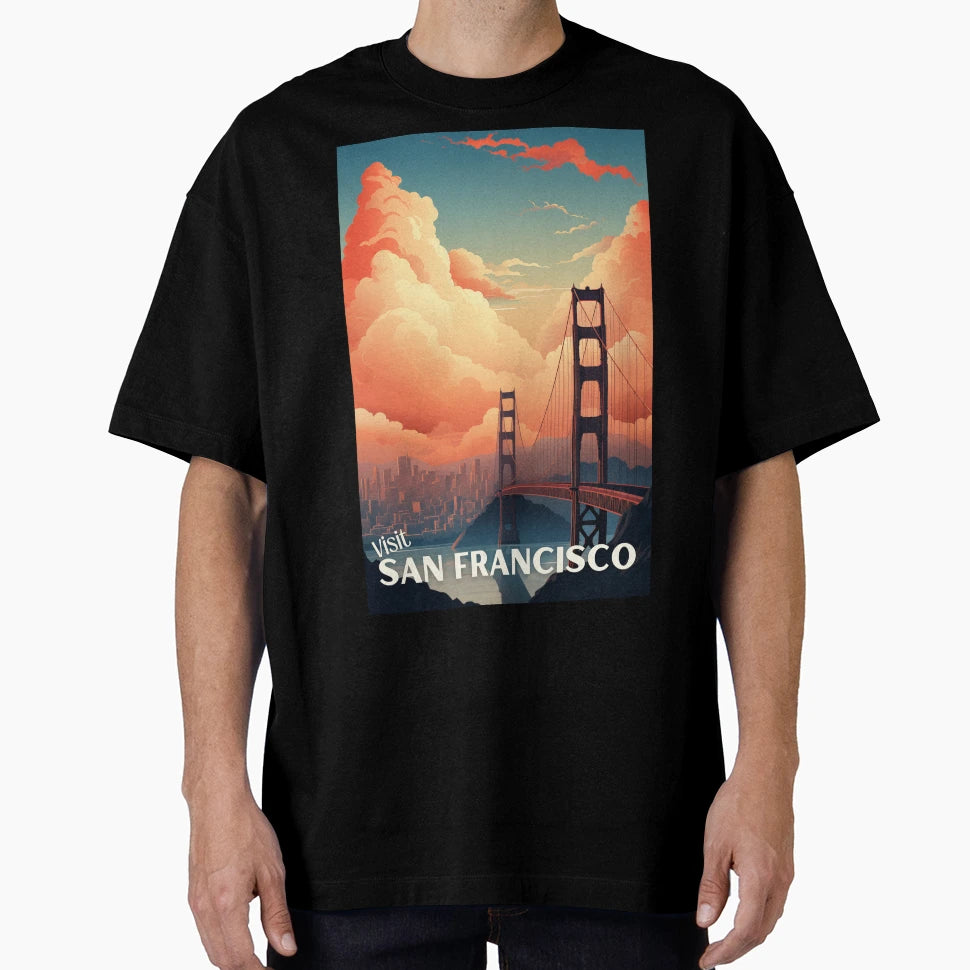San Francisco Travel T-Shirt - Minimalist Print Unisex - T-Shirt, Sweatshirt, Hoodie