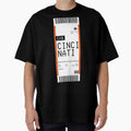 Cincinnati Boarding Pass T-Shirt - Fun Novelty Design Men Women - T-Shirt, Sweatshirt, Hoodie