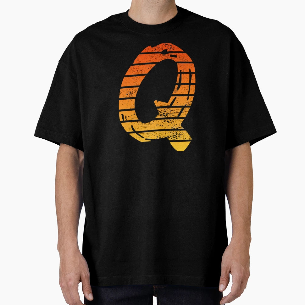 Letter Q Initials T-Shirt - Aesthetic Graphic Men Women - T-Shirt, Sweatshirt, Hoodie