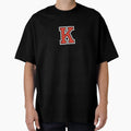 Letter K Initial K Varsity Red T-Shirt - Casual Everyday Wear Men Women - T-Shirt, Sweatshirt, Hoodie