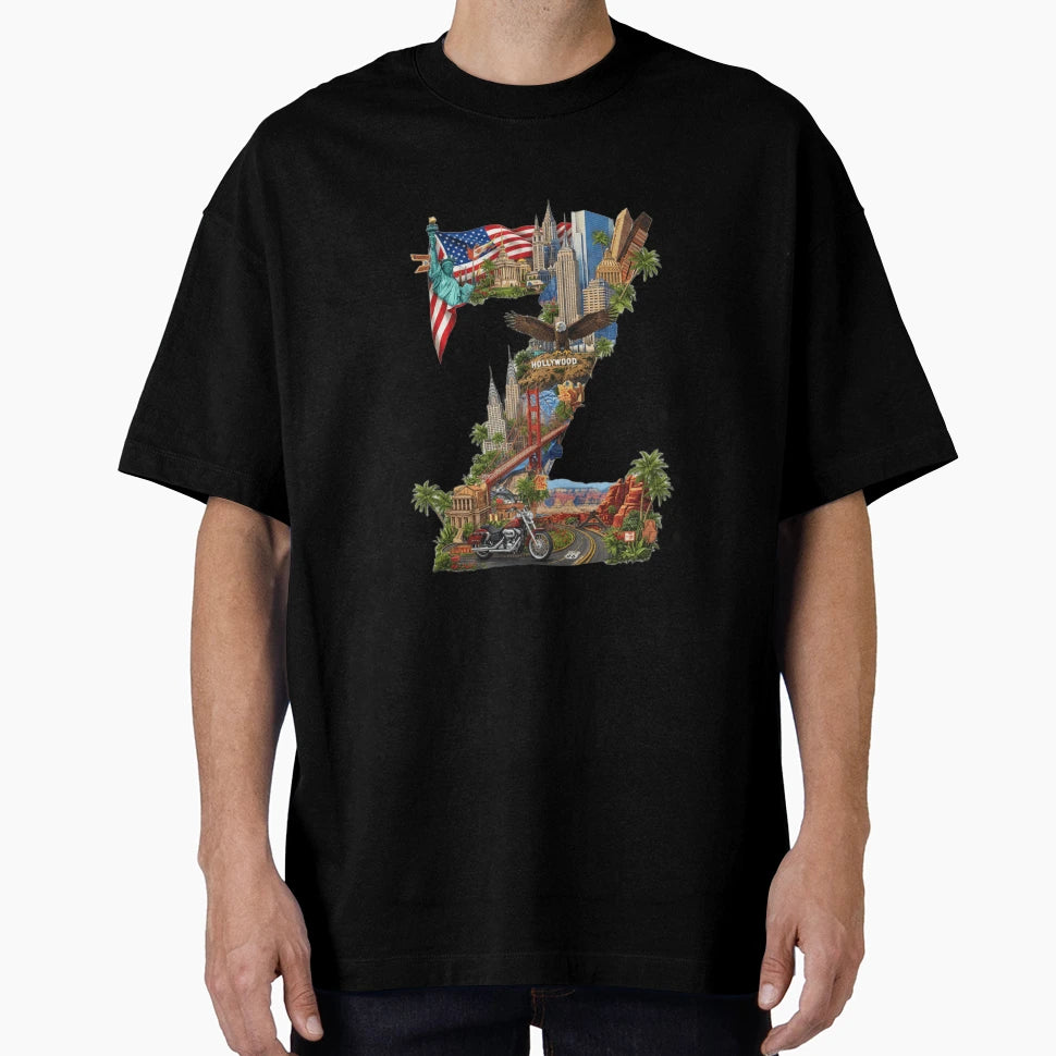 Copy Alphabet Usa Z T-Shirt - Aesthetic Graphic Men Women - T-Shirt, Sweatshirt, Hoodie