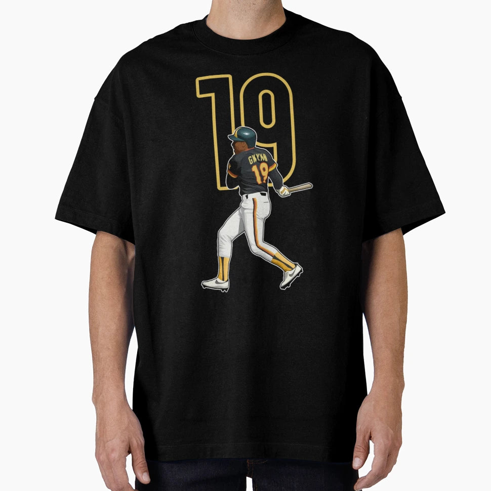 Tony Gwynn San Diego 19 Number T-Shirt - Aesthetic Graphic for Adults - T-Shirt, Sweatshirt, Hoodie