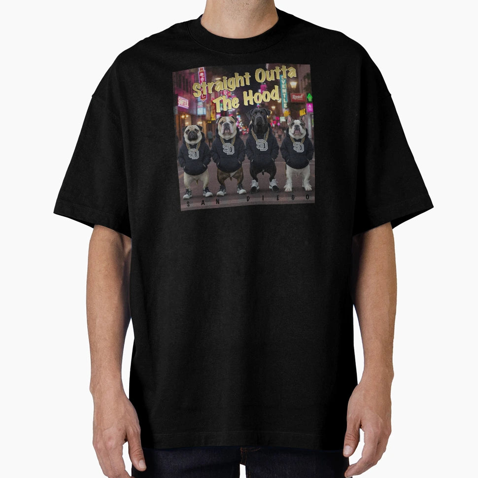 Downtown Street Dogs T-Shirt - Custom Art Print for Adults - T-Shirt, Sweatshirt, Hoodie
