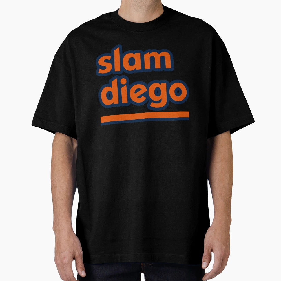 Slam Diego Orange And Blue T-Shirt - Custom Art Print Unisex - T-Shirt, Sweatshirt, Hoodie
