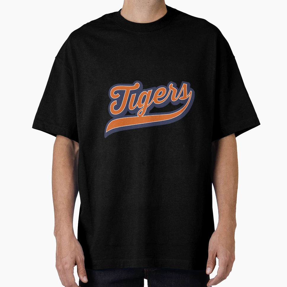 Tigers Logo Sports Team Athletic Text T-Shirt - Graphic Print Unisex - T-Shirt, Sweatshirt, Hoodie