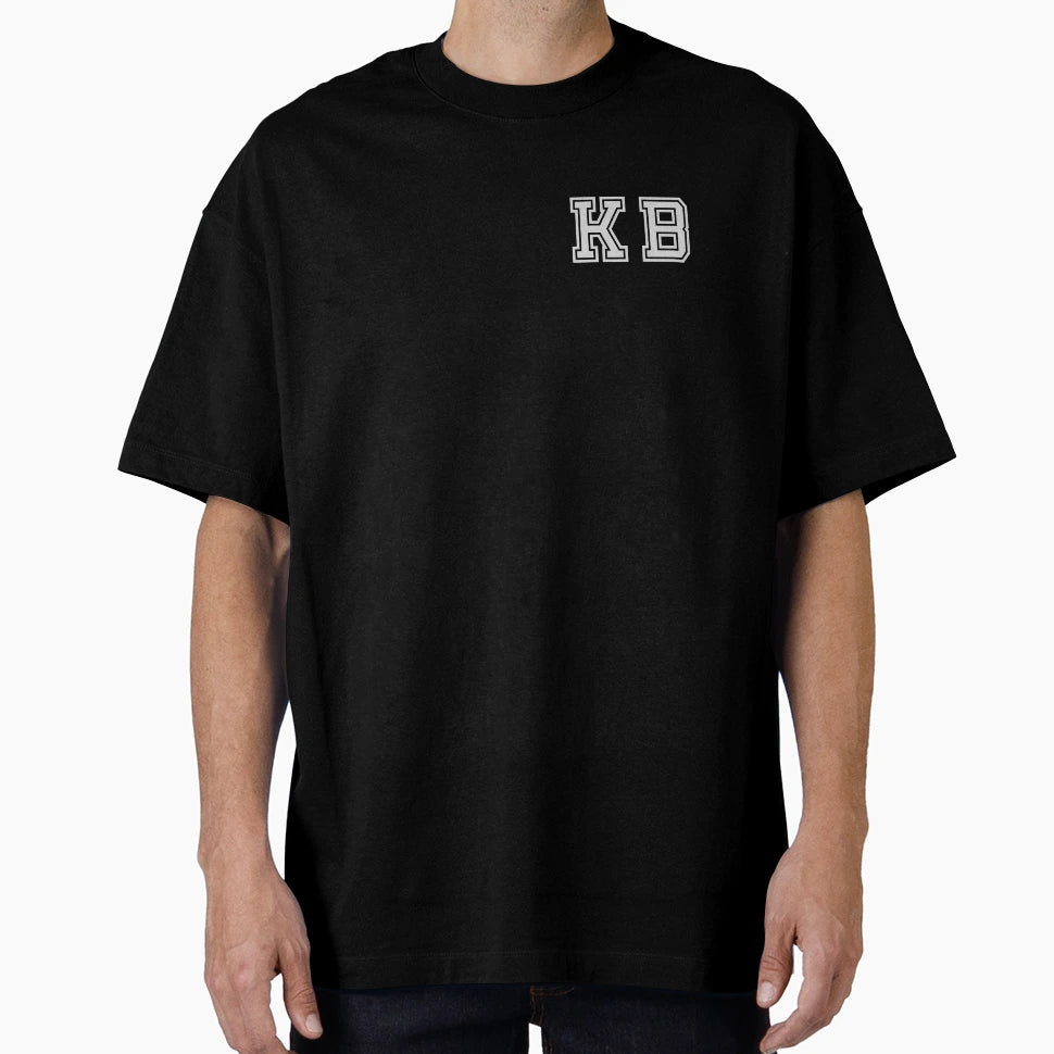 K B Varsity Initials Varsity Letters T-Shirt - Minimalist Print Unisex - T-Shirt, Sweatshirt, Hoodie