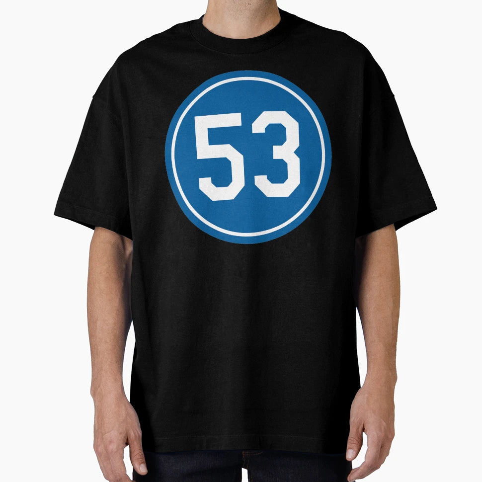 Don Drysdale 53 Jersey Number T-Shirt - Unique Graphic for Adults - T-Shirt, Sweatshirt, Hoodie