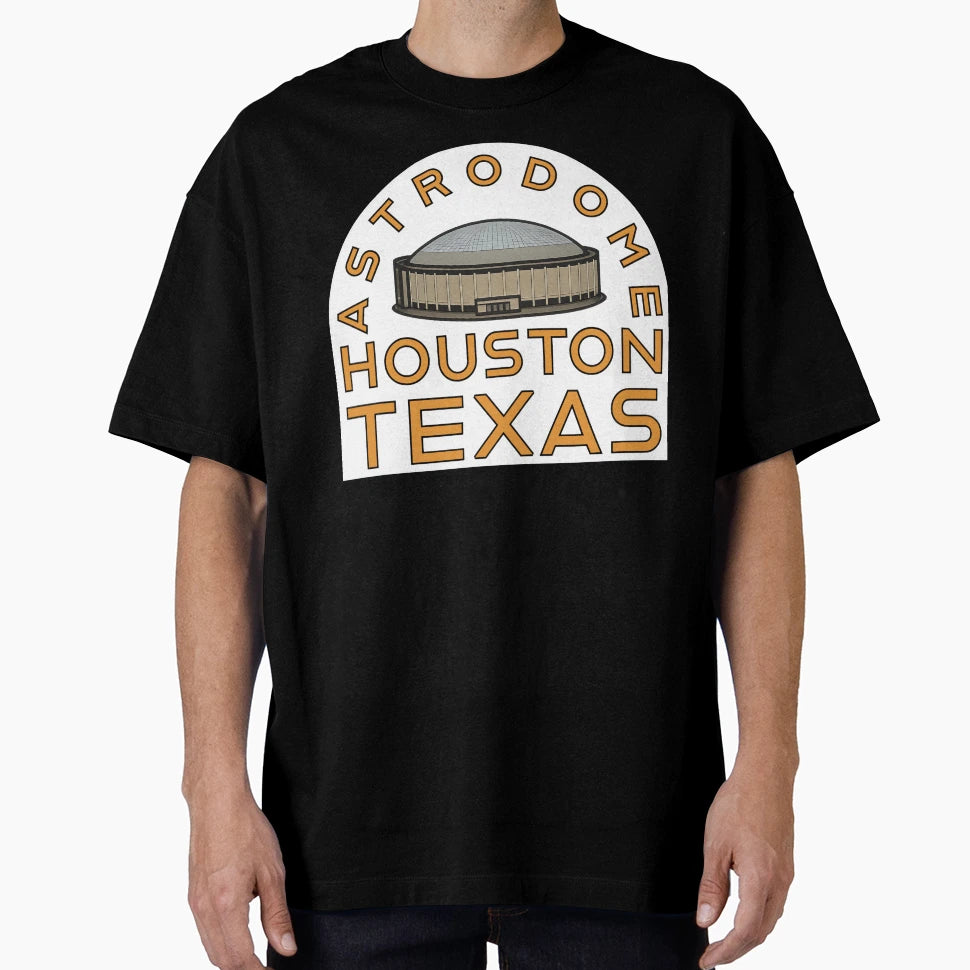Astrodome Houston Texas Stadium Illustration T-Shirt - Graphic Print Unisex - T-Shirt, Sweatshirt, Hoodie