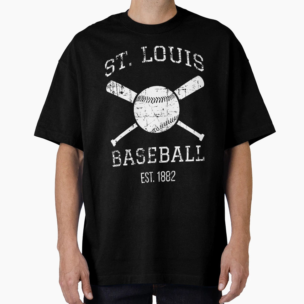 St Louis Baseball Team I T-Shirt - Streetwear Style for Adults - T-Shirt, Sweatshirt, Hoodie