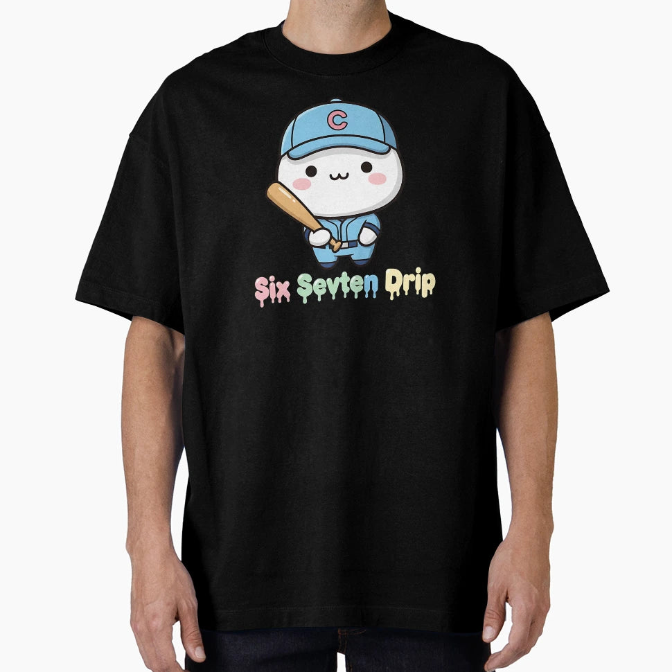 Baseball Drip Number 67 Fun Six T-Shirt - Fun Novelty Design Men Women - T-Shirt, Sweatshirt, Hoodie