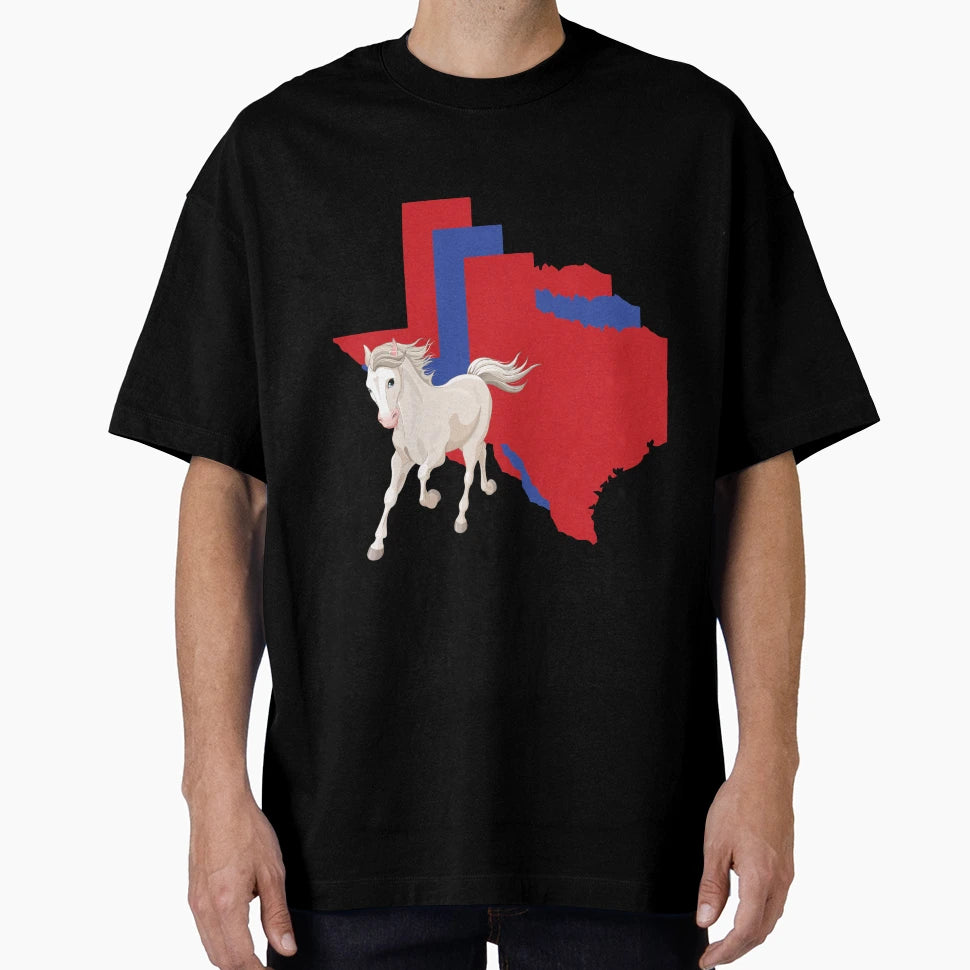 Texas Border Mustangs T-Shirt - Custom Art Print Unisex - T-Shirt, Sweatshirt, Hoodie