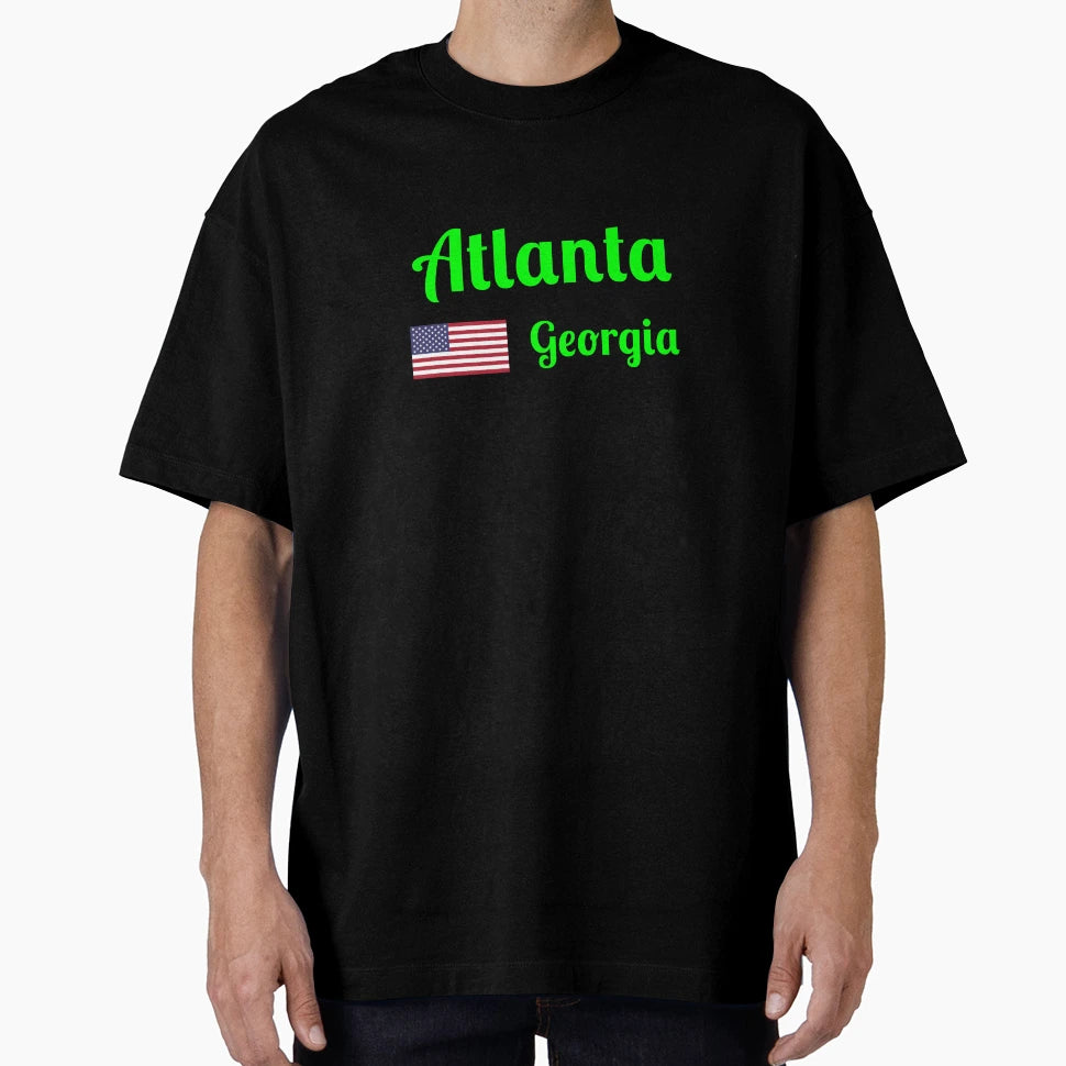 Atlanta Georgia Stylish Prints T-Shirt - Casual Everyday Wear Men Women - T-Shirt, Sweatshirt, Hoodie