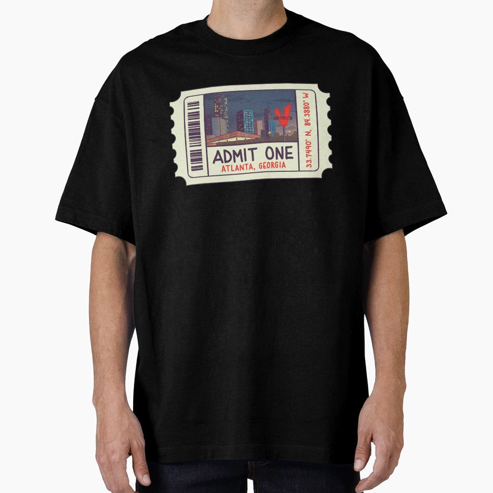 Ticket To Atlanta T-Shirt - Aesthetic Graphic Men Women - T-Shirt, Sweatshirt, Hoodie