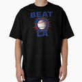 Beat La Usa Blue Text T-Shirt - Novelty Apparel Unisex - T-Shirt, Sweatshirt, Hoodie