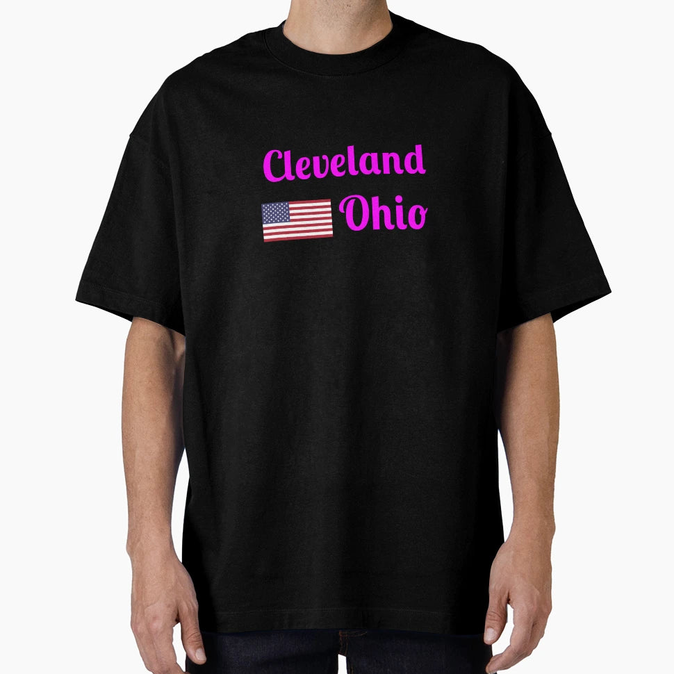 Cleveland Ohio Stylish Prints T-Shirt - Novelty Apparel Unisex - T-Shirt, Sweatshirt, Hoodie