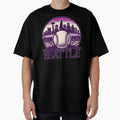 Purple Seattle City Baseball T-Shirt - Unique Graphic for Adults - T-Shirt, Sweatshirt, Hoodie
