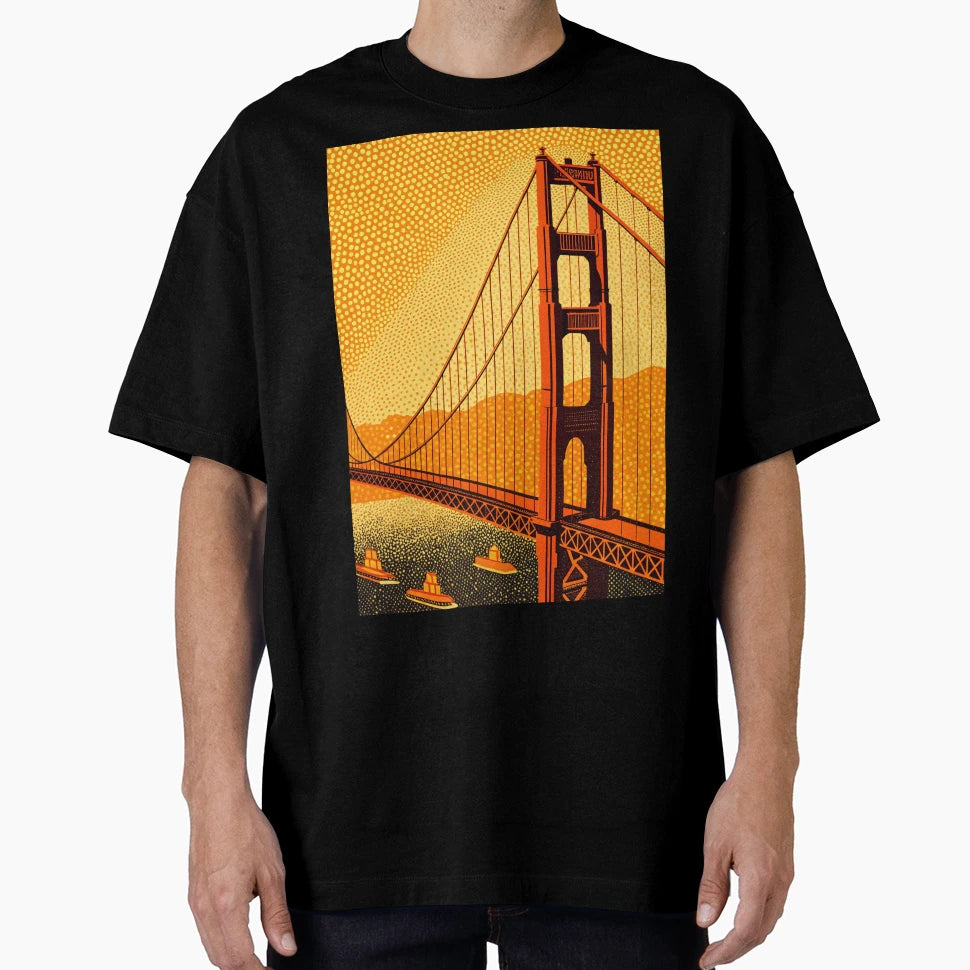 Golden Gate T-Shirt - Novelty Apparel Unisex - T-Shirt, Sweatshirt, Hoodie