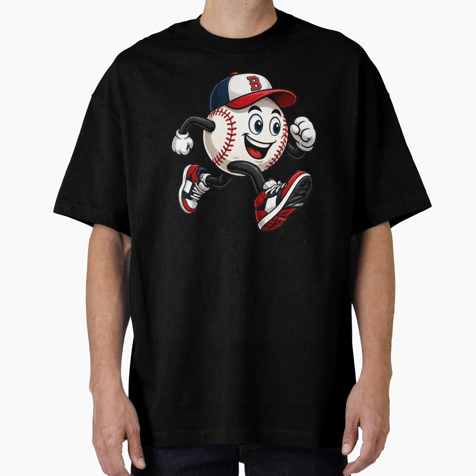 Funny Running Baseball Sports Character T-Shirt - Fun Novelty Design Unisex - T-Shirt, Sweatshirt, Hoodie