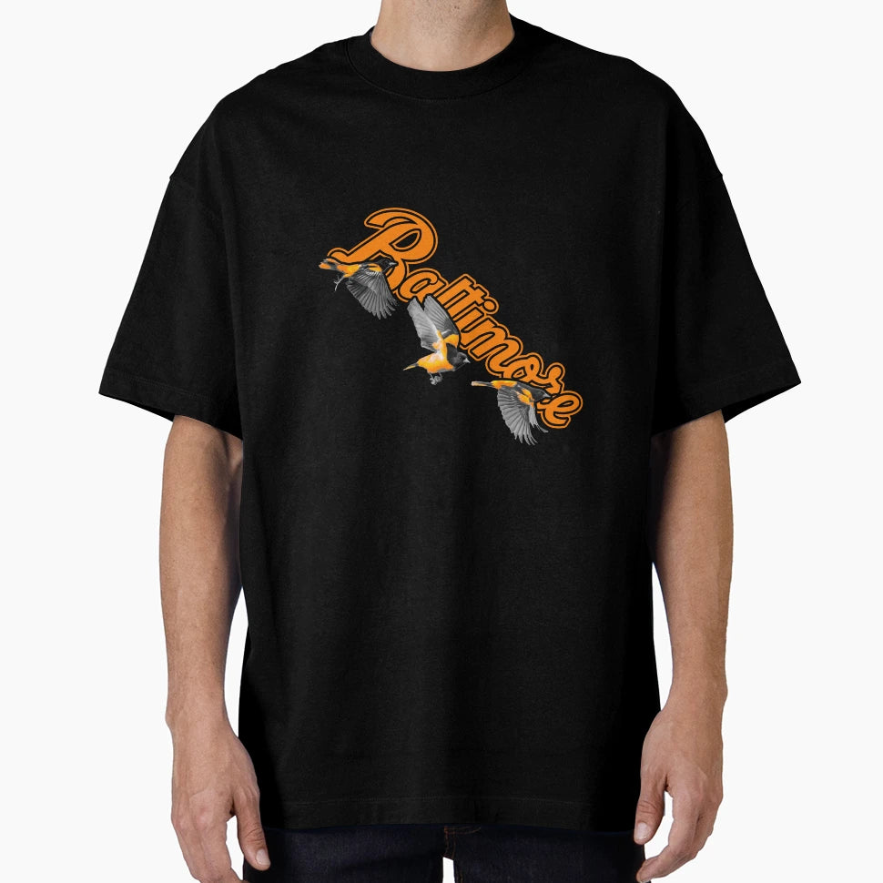 Baltimore Oriole Take Flight T-Shirt - Minimalist Print for Adults - T-Shirt, Sweatshirt, Hoodie