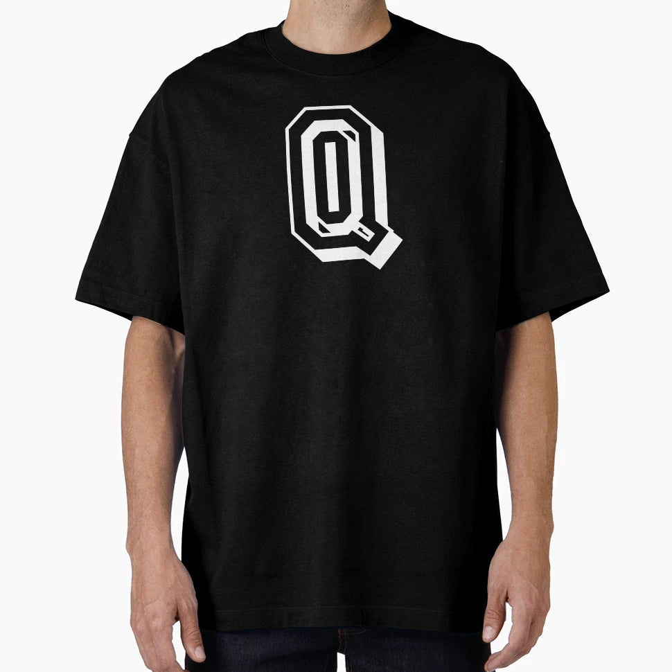 Q Letter College Font University T-Shirt - Casual Everyday Wear for Adults - T-Shirt, Sweatshirt, Hoodie