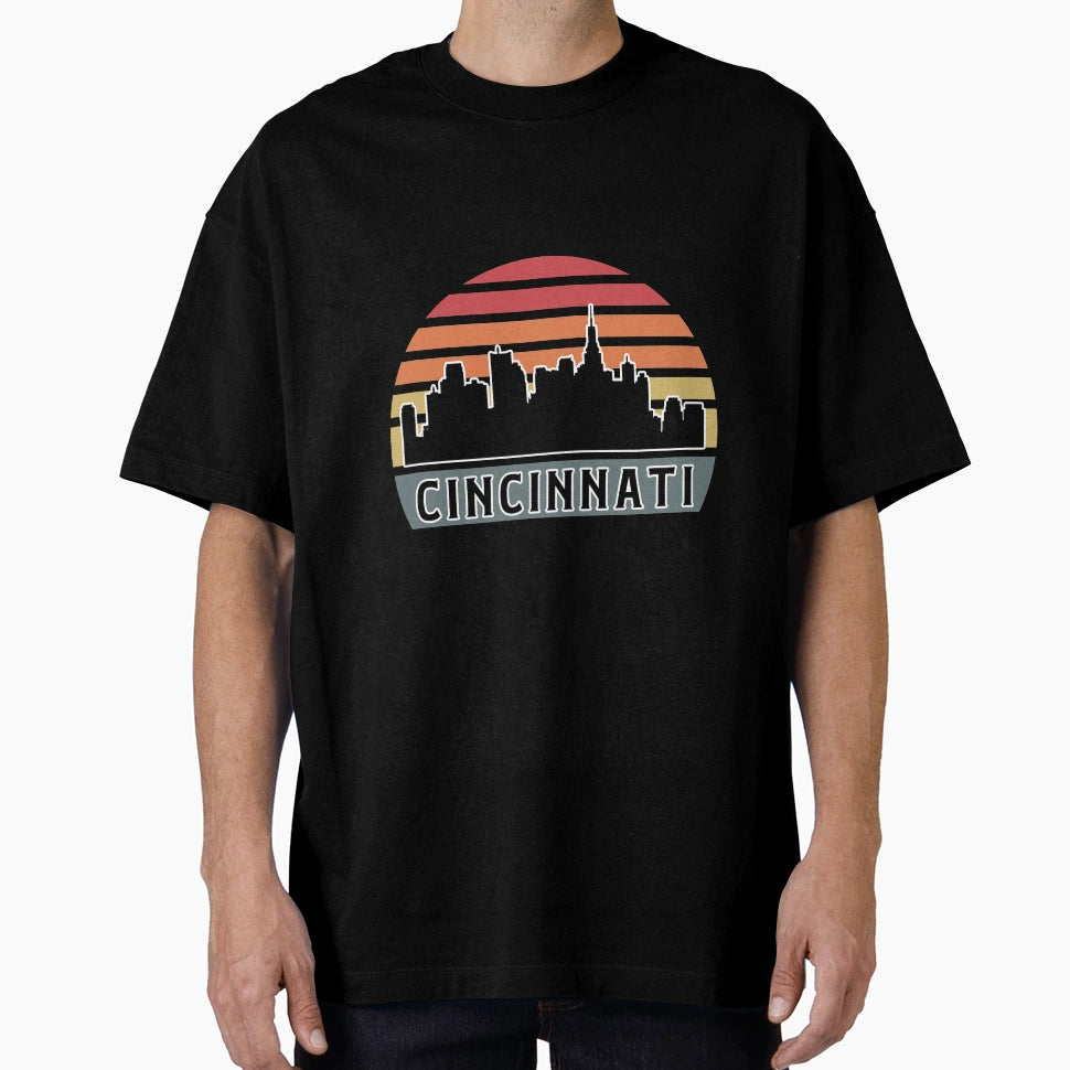 Cincinnati Skyline T-Shirt - Streetwear Style Unisex - T-Shirt, Sweatshirt, Hoodie