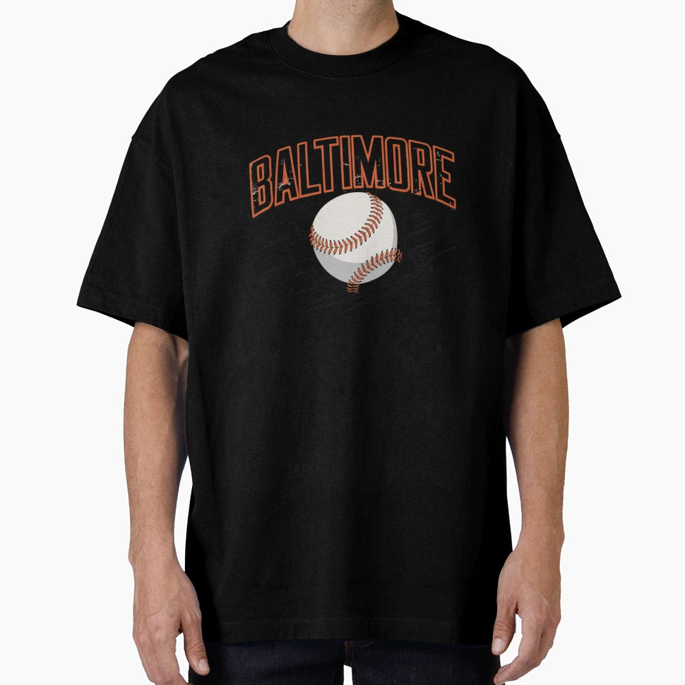 Baltimore Baseball T-Shirt - Custom Art Print Unisex - T-Shirt, Sweatshirt, Hoodie