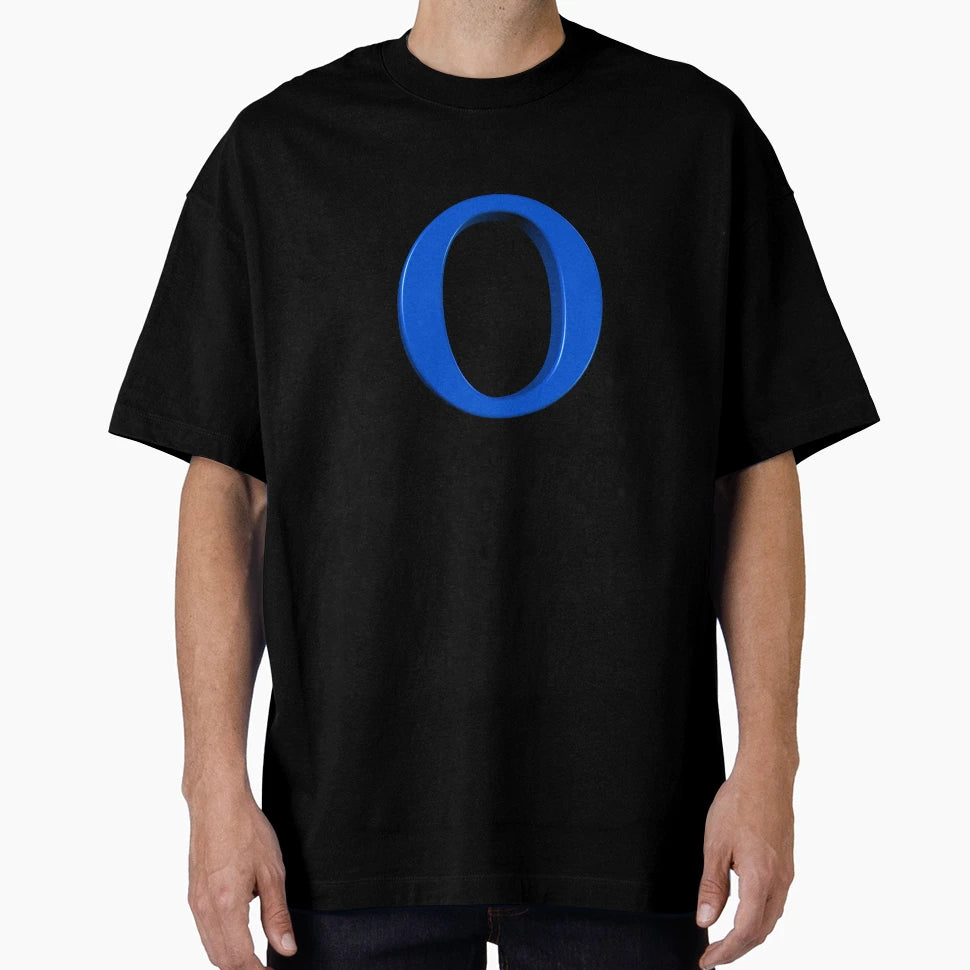 Letter O Dimensional Blue T-Shirt - Casual Everyday Wear Unisex - T-Shirt, Sweatshirt, Hoodie