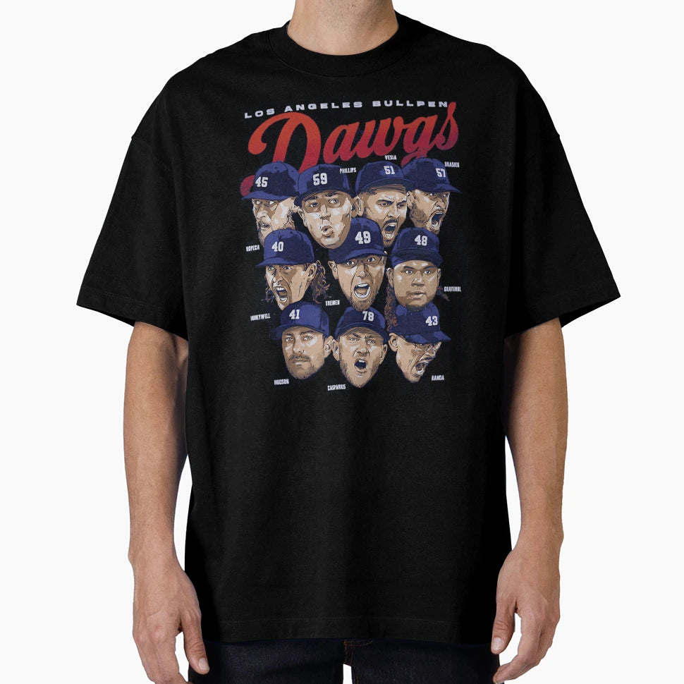 Los Angeles D Bullpen Dawgs T-Shirt - Streetwear Style Unisex - T-Shirt, Sweatshirt, Hoodie