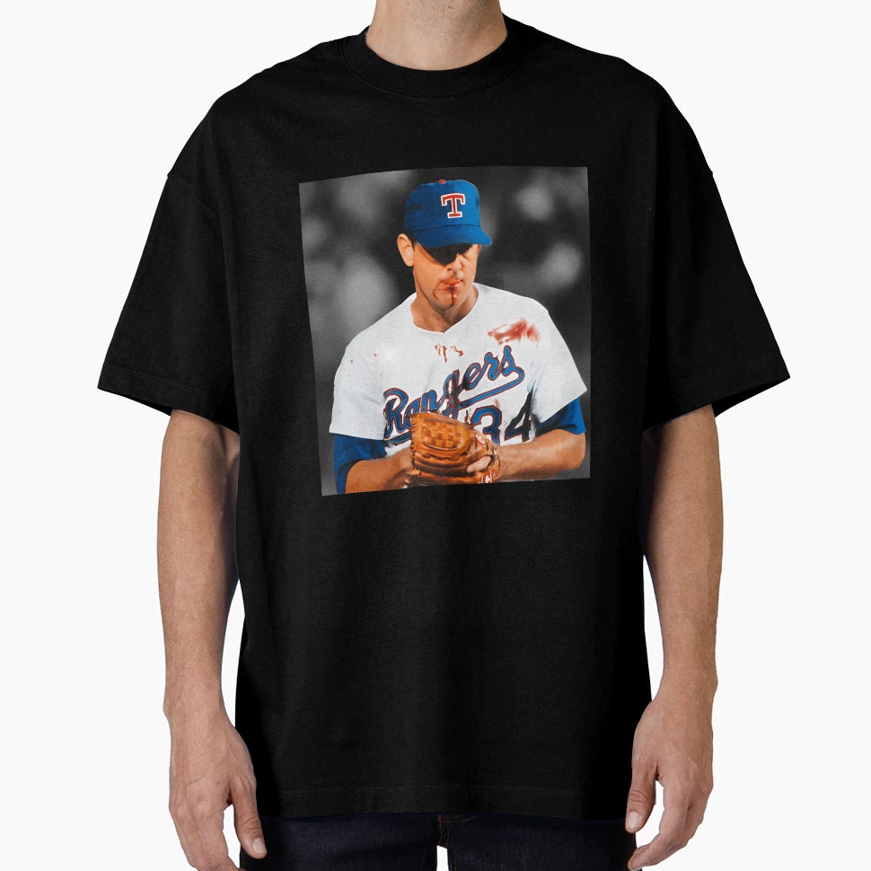 Nolan Ryan Bloody Lip T-Shirt - Unique Graphic Unisex - T-Shirt, Sweatshirt, Hoodie