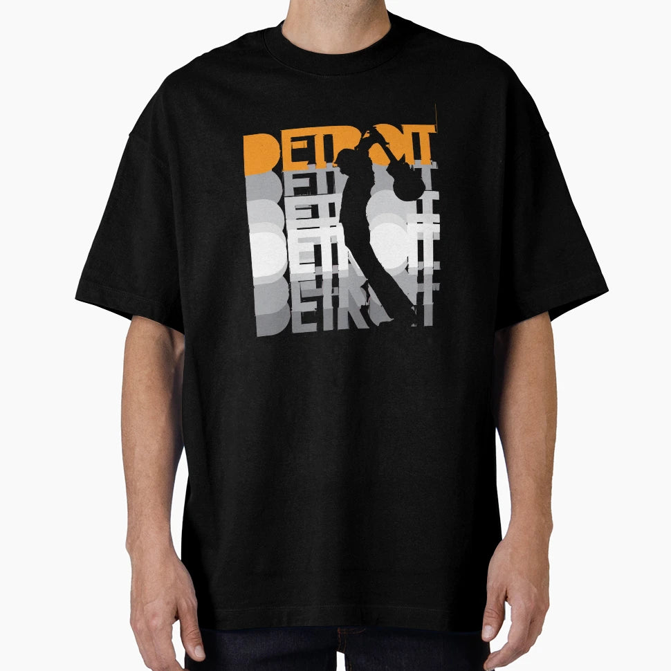 Detroit Guitar Smash T-Shirt - Casual Everyday Wear Unisex - T-Shirt, Sweatshirt, Hoodie