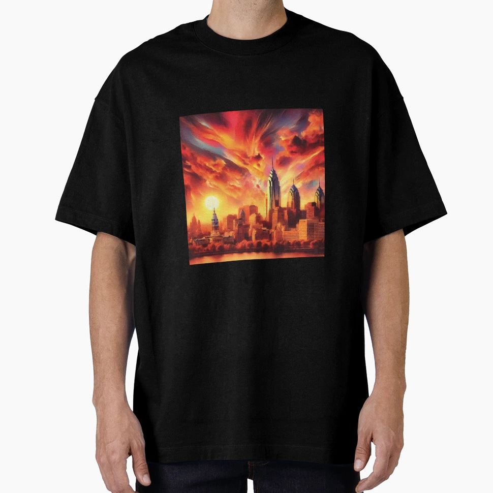 Philadelphia Sunset T-Shirt - Minimalist Print Men Women - T-Shirt, Sweatshirt, Hoodie