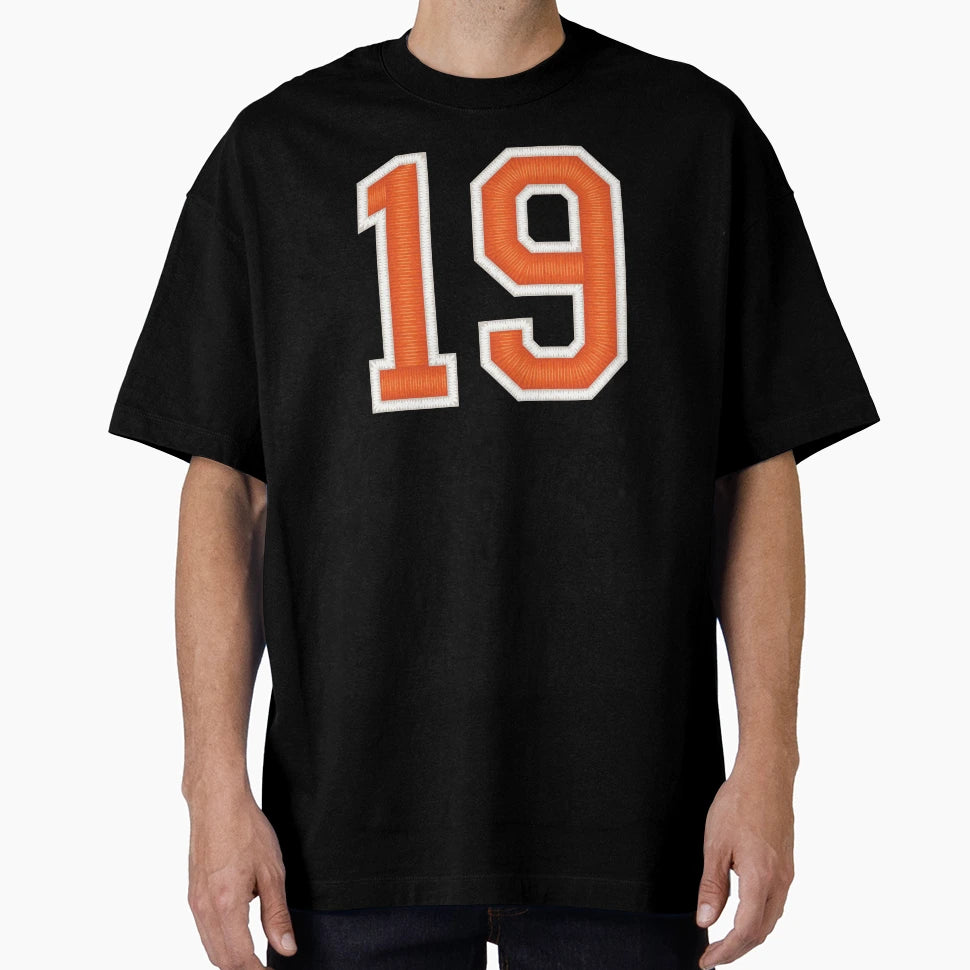 Sports Number 19 Jersey Nineteen Orange T-Shirt - Streetwear Style Unisex - T-Shirt, Sweatshirt, Hoodie