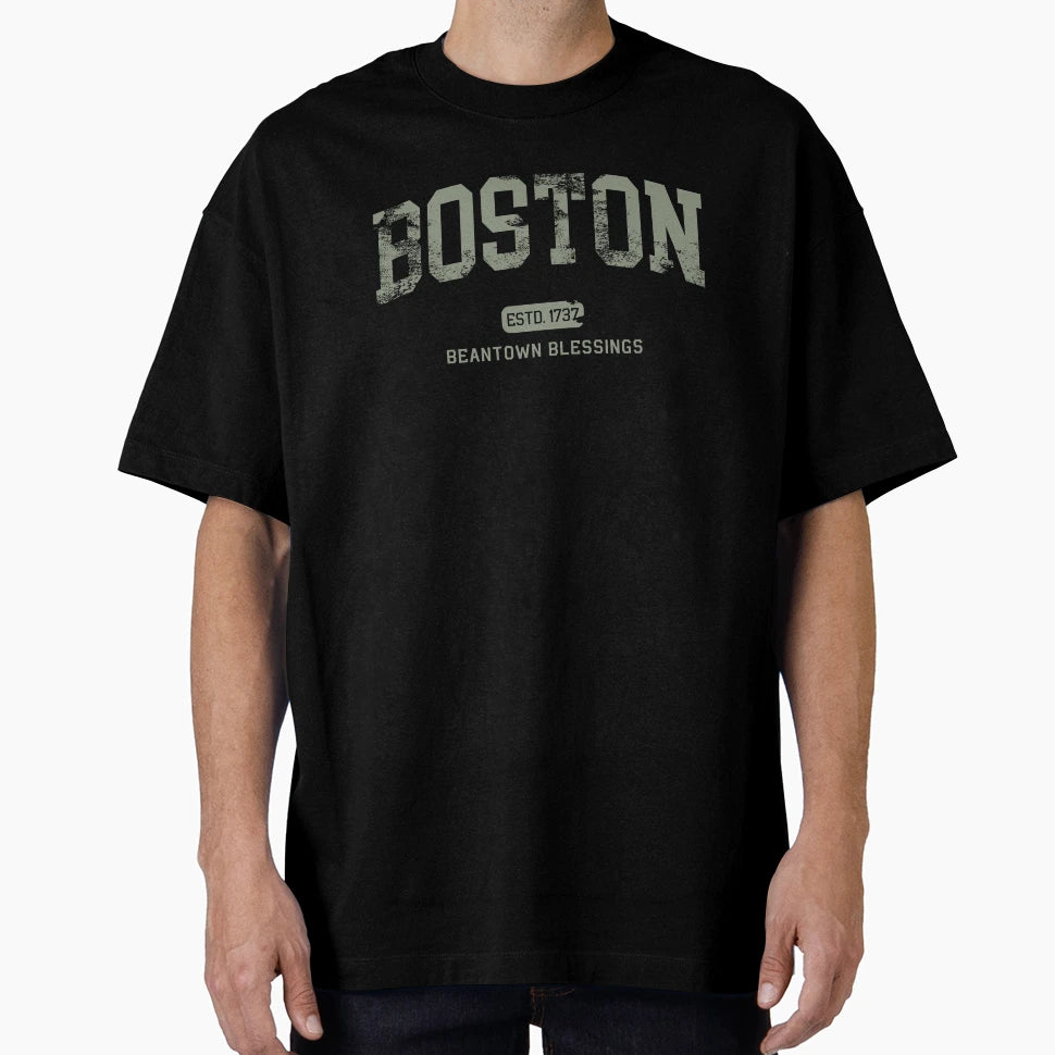 Boston Beantown Blessings St T-Shirt - Fun Novelty Design for Adults - T-Shirt, Sweatshirt, Hoodie