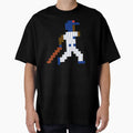 8 Bit Chicago Pixel Baseball Player T-Shirt - Trendy Graphic for Adults - T-Shirt, Sweatshirt, Hoodie
