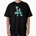 Light Blue Los Angeles La T-Shirt - Fun Novelty Design for Adults - T-Shirt, Sweatshirt, Hoodie