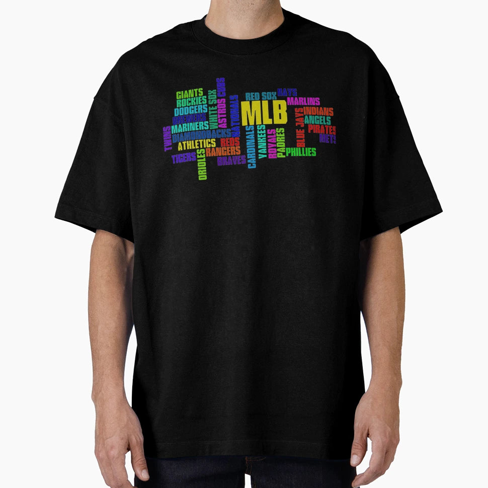 Mlb Team Typography T-Shirt - Minimalist Print Men Women - T-Shirt, Sweatshirt, Hoodie