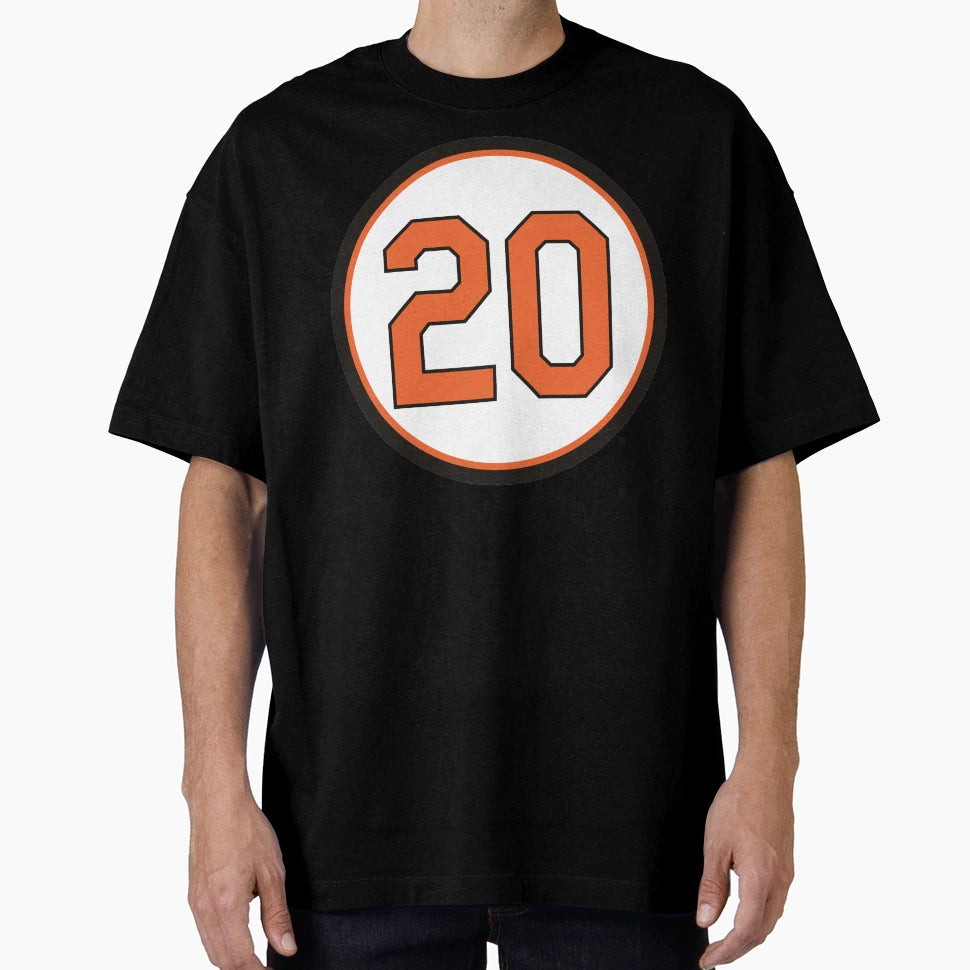 Frank Robinson 20 Jersey Number T-Shirt - Novelty Apparel Unisex - T-Shirt, Sweatshirt, Hoodie