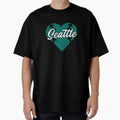 Seattle I Love Baseball Heart Script T-Shirt - Aesthetic Graphic Men Women - T-Shirt, Sweatshirt, Hoodie